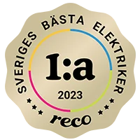 Reco Bagde Sveriges Bästa Elektriker 2023