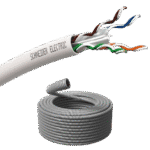 Schneider Electric LexCom Actassi Nätverkskabel Cat6 U-UTP 4P Vit med Flexrör